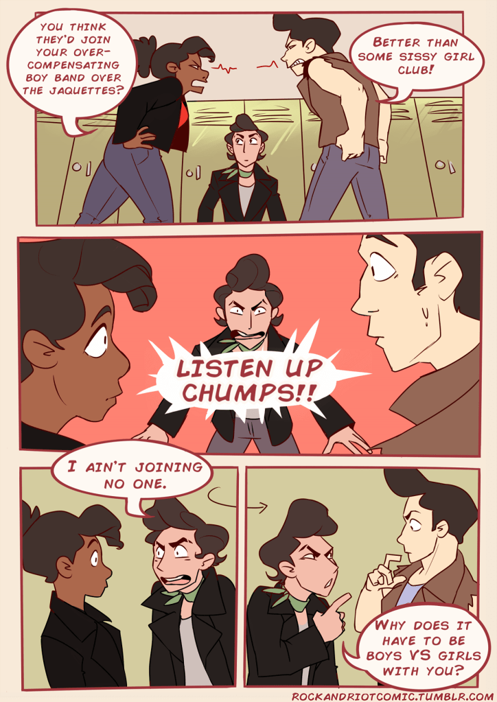 A page from Rock & Riot by Chelsey Furedi.